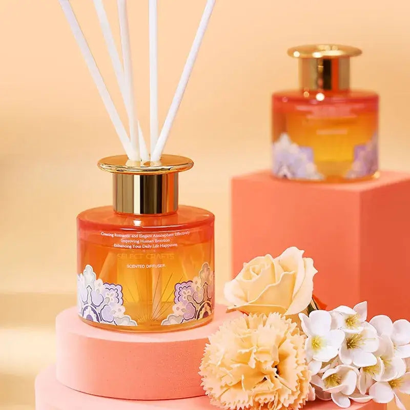 Aroma - Flowers & Diffuser Set - Orange