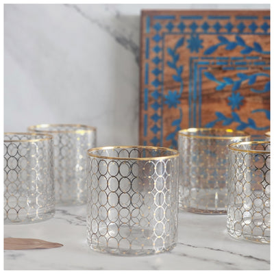 Tumbler - Set of 6 - Morocco Gold Rim