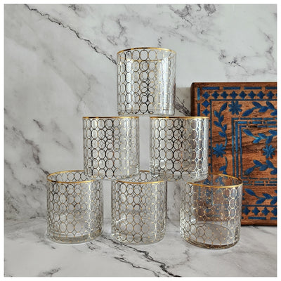 Tumbler - Set of 6 - Morocco Gold Rim