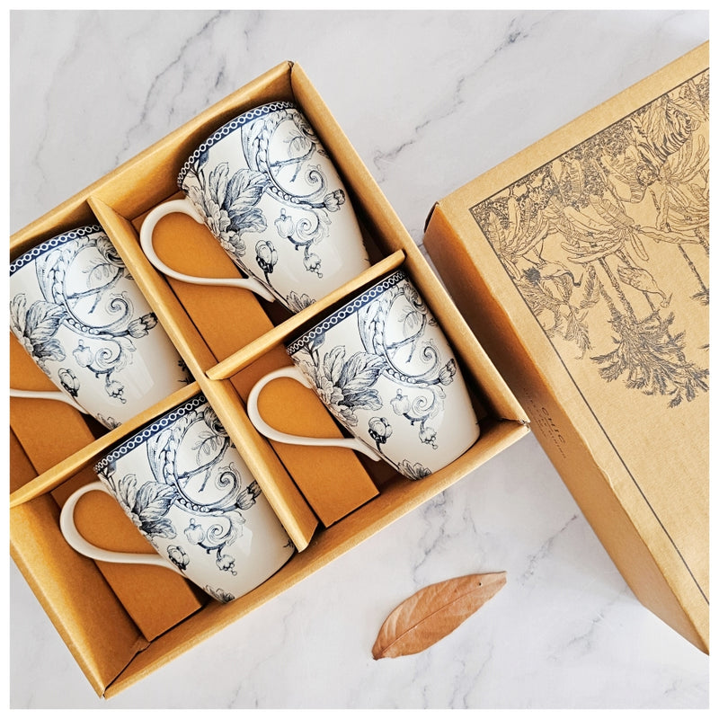 Ceramic - Coffee/Tea Mug Set of 4 Pieces - Bodrum Classic