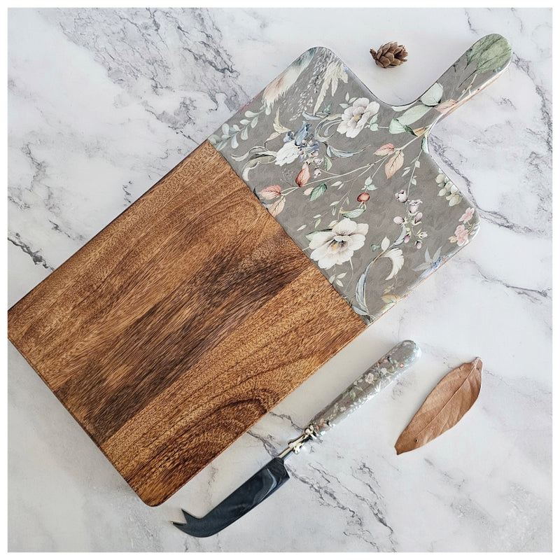 Cheese Board & Knife Set - Autumn