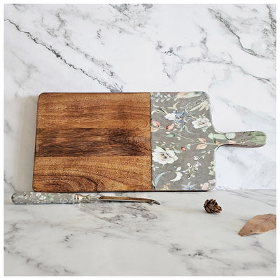 Cheese Board & Knife Set - Autumn