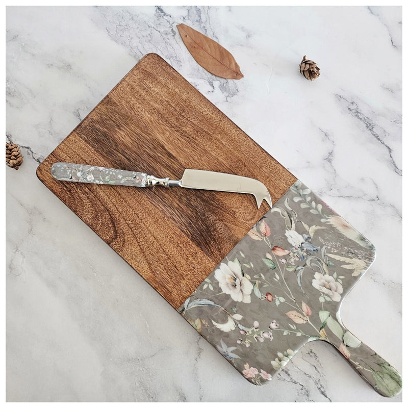 Cheese Board & Knife Set - Autumn