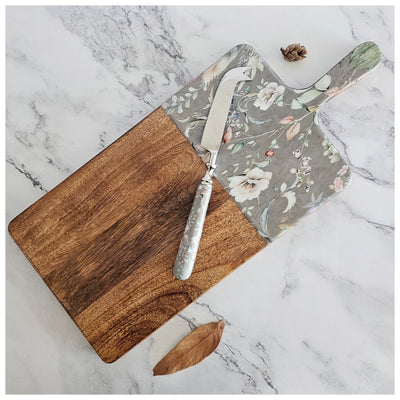 Cheese Board & Knife Set - Autumn