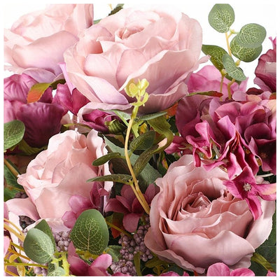 Flowers (Artificial) - Rose Bunch Pink