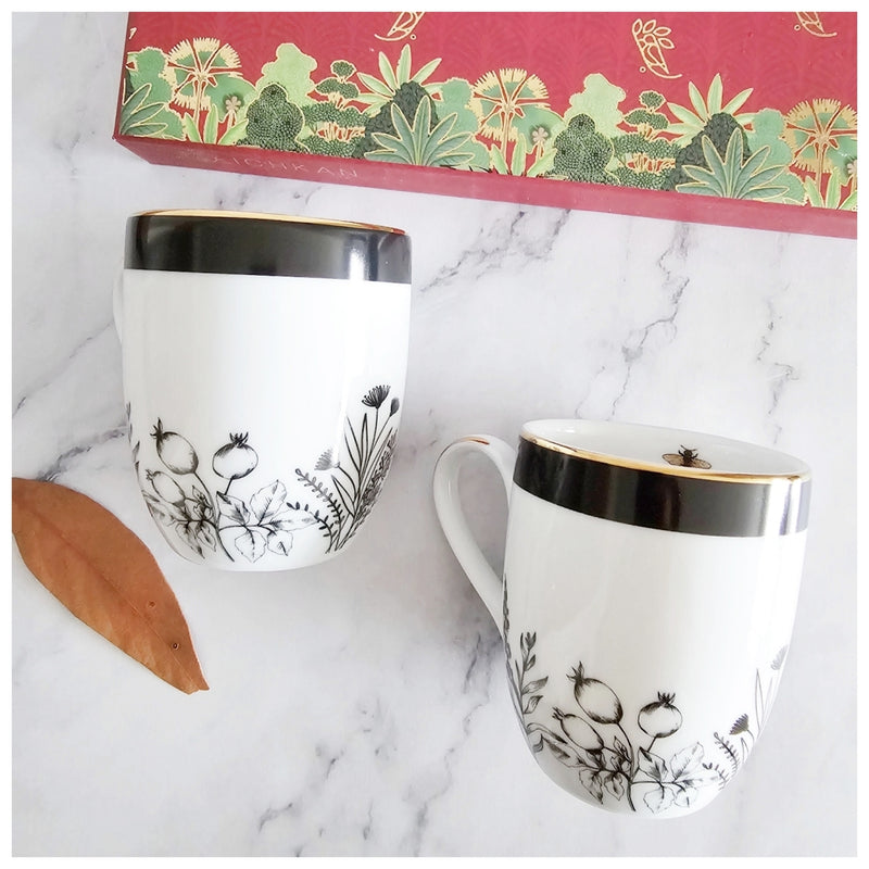 Ceramic - Coupe Coffee/Tea Mug Set of 2 Pieces - Buzz