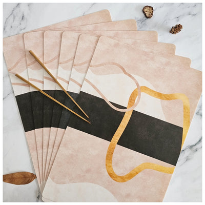 WIPE CLEAN TABLEMATS/PLACEMATS - SABLE PINK