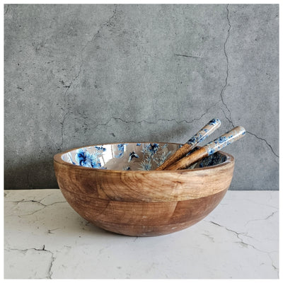 Salad Bowl - (X Large) - Wooden Servers - Enchanted Forest