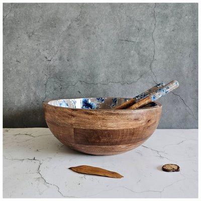 Salad Bowl - (X Large) - Wooden Servers - Enchanted Forest